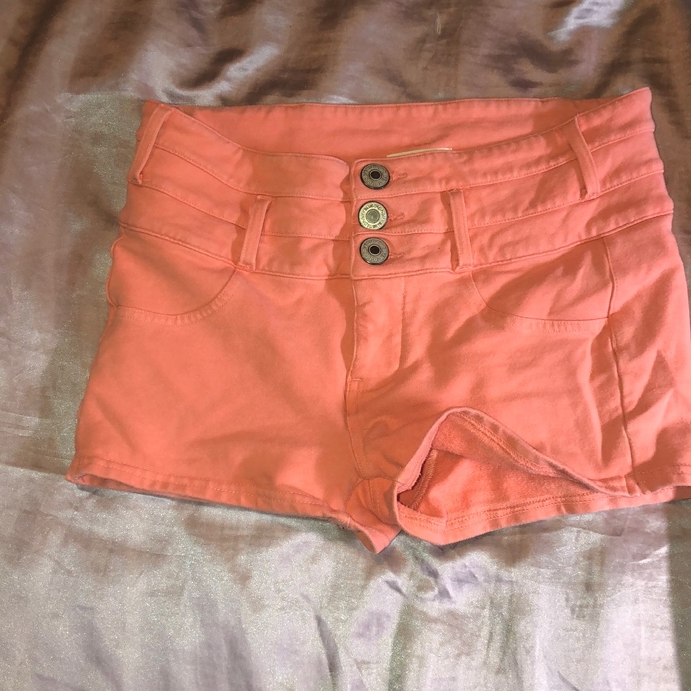 pink highwaisted shorts